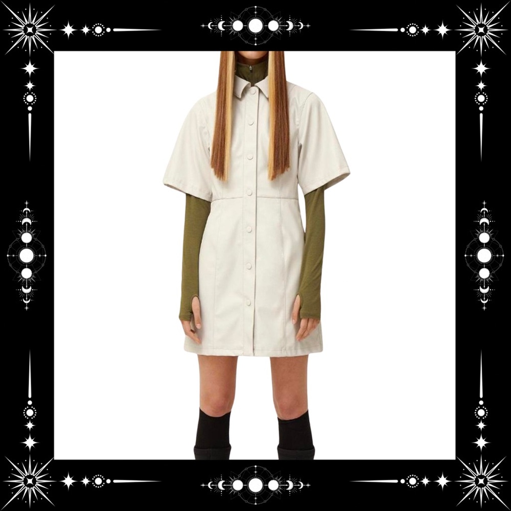 NWT Weekday Safari faux leather dress